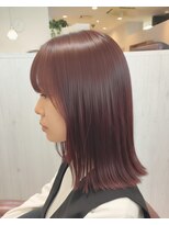 カモン(CAMON) タッセルボブ 外ハネボブ ピンクブラウン