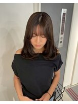 ソワンドゥブレスシエン 堀江店(soin de brace CIEN)&nbsp;韓国前髪顔周りロング×レイヤーグレージュ[堀江/髪質改善]