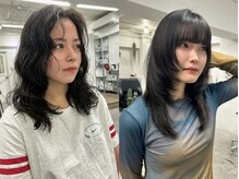 キャスト(cast)の雰囲気（顔周りカット/レイヤーカット/ウルフレイヤー/ウルフパーマ）