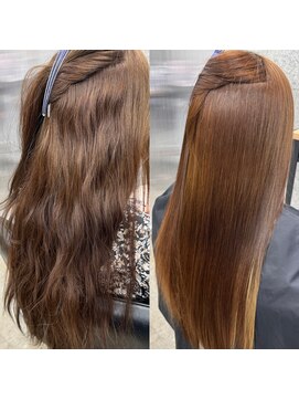  #髪質改善#縮毛矯正#美髪矯正#レイヤーカット#白髪ぼかし