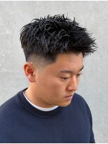 グラッシー(GLASSY)&nbsp;テーパーフェード/ツイストピンパーマ/スパイキーショート☆