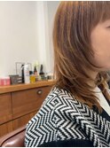 顔回りレイヤーロング