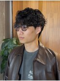 武蔵小杉緩めニュアンスパーマシャドウパーマメンズビジネスヘア