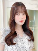 黒髪クラゲヘアーオリーブグレー小顔ココアベージュ