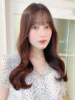 レア 表参道(L'ea) 黒髪クラゲヘアーオリーブグレー小顔ココアベージュ