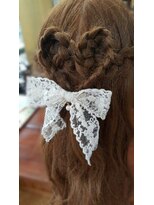 エクステンション クーチャー(Extention Cu'cha)&nbsp;ハートのハーフアップ♪