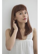 ヘアーサロン リノ(Hair Salon Lino)&nbsp;セミディ　オン眉　サラサラストレートスタイル