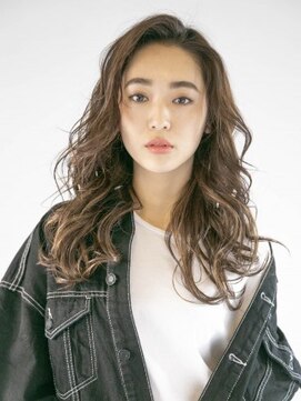 アース 三木店(HAIR & MAKE EARTH) 透明感かきあげデジタルパーマスタイル