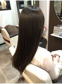 輝髪ロング×アッシュグレー
