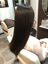 ジェムヘアー(J'aimeHair) 輝髪ロング×アッシュグレー
