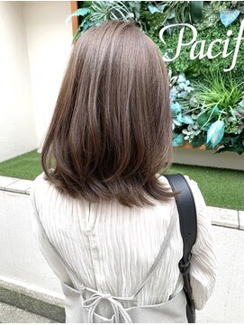 アフロートpd+ KOBE(AFLOATpd+) 【神戸三宮】透明感カラー☆赤み消しミントベージュ