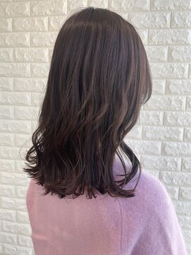 クイントネオリーブ 自由が丘正面口店(quint:neolive) 鎖骨ミディ × lavender brown