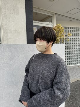 ラグ バイ シゲルカットクラブ 神田久志本店(lag) デザインカラー　オリーブベージュ