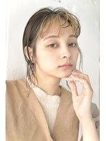 シエン 恵比寿(CIEN)&nbsp;丸型卵型切りっぱなしボブエアリーロング美髪ベージュブラウン