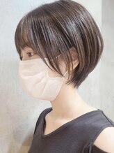 《*カットのみでも柔らかい質感を*》暗髪でも繊細なカット技術で、まるで透き通るような髪質に＊[茅ヶ崎]