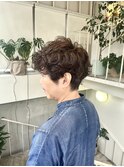 大人のショートパーマ【世良綾花】