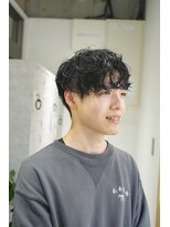 ムーン バイ ケンジ(moon by KENJE)&nbsp;【daichi】#シャドウパーマ#メンズパーマ#スパイラル