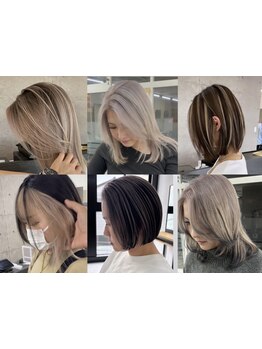 豊富なデザインカラー♪【岡山ハイライト/インナーカラー/バレイヤージュ/アンブレラカラー/ルーツカラー】