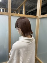 フレーム なんば店(FRAME) ▽ボブ×コーラルピンク