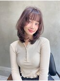 ACE横浜　ラベンダーブラウン×顔周りレイヤー