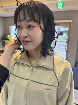 バイエイト(X８) タッセルボブ×ニュアンスパーマ