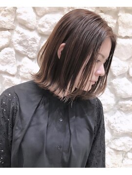 ヘアサロン エフ 渋谷(F) #外ハネ#ボブ#ブラウンカラー