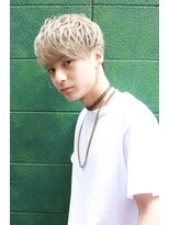 メンズ ソース 茶屋町(MEN'S SOURCE)&nbsp;ホワイトブロンド×マッシュ/メンズ