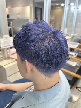 キャラ シャローネ 池袋(Chara Chalone) ラベンダーブルー/刈り上げショート【池袋池袋/本松】