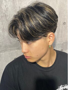 メゾンフォーメン 心斎橋店(Maison for men) センターパート/ハイライト/メッシュ/刈り上げ