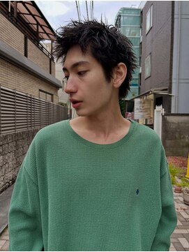 ヒュージ 三軒茶屋(huge) スパイキーショート/ニュアンスパーマ/メンズカット/メンズ