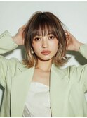 イメチェン/ケアブリーチ/外ハネボブ/美髪/学芸大学