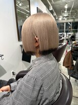 アルトラ(ALTLA)&nbsp;王道ボブ×ホワイトミルクティー×裾カラー