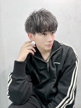 ネクストハラジュク(NEXT HARAJUKU) 【曲がる縮毛矯正】フェザーパーマスサーフカールブルーブラック