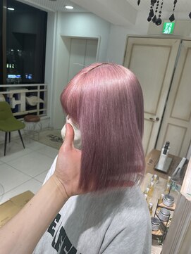 フォルテ 表参道店(FORTE) 柔らかく透けるハイトーンピンクベージュ