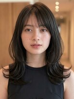 ユニット 蕨西口店(UNIT) ミディアム髪型20代30代40代50代前髪あり前髪なし面長丸顔蕨