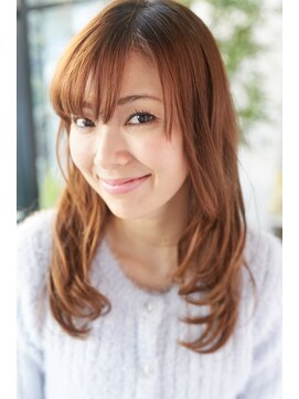 フレイムスヘアーアンドリラックス 西川口店 カジュアル内巻きセミロング Frames西川口