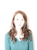 ナチュラルなかきあげスタイル