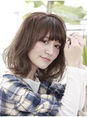 透明感あるひし形シルエット☆グレージュミディアム