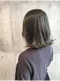 ブルージュ/斜めバング/アシンメトリー/伸ばしかけ/大人/小顔