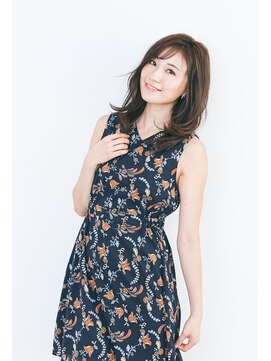 エスアンドエフ美容室 松富店(S&F) 【大人かわいい】レイヤーシースルーバング