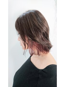 ヘアーアンドアイラッシュ ヨーク(Hair&eyelash york's) ボルドーレッド