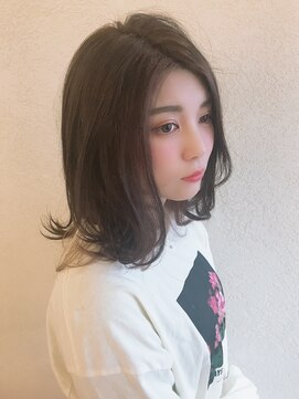 エルサフィロ キタハマ(el zafiro kitahama) 【el zafiro kitahama】ツヤ感アップ　ラベンダーミディボブ