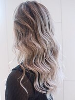 アルバム 銀座(ALBUM GINZA) バレイヤージュロング_ココアブラウンフリンジウェーブ_ba302512