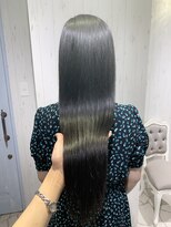 ラ ブランシュ 大宮(La Blanche)&nbsp;マロンベージュかきあげAラインボブ韓国小顔ショートグレージュ