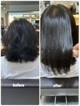 ビープライズ(Be PRIZE) 女性ホルモンの変化でよりクセ毛が強くなった髪も酸性縮毛でOK