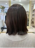 顔周りにこだわりあり!切りっぱなしボブ