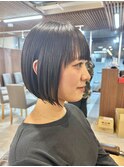 王道！黒髪ミニボブ
