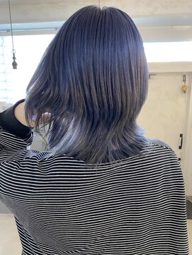 プルメリアドット(Plumeria.) シルバーブルー