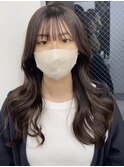 シースルーバング×前髪縮毛矯正