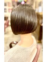 サーティエイト(38) 首きれい黒髪ショートボブ/カット/ボブ/髪質改善/元町/